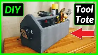 How to Make a Simple Wooden Tool Tote Toolbox (With Scrap Wood)