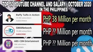 LATEST TOP 50 YOUTUBE CHANNEL IN THE PHILIPPINES