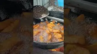 Жарим картошку фри в казане Умм вкуснятина #shorts