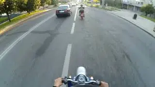 Покатушка в гараж на Yamaha Vino #1