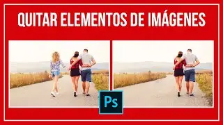 Eliminar objetos o personas de imágenes en Photoshop | Tampón de clonar, parche y pincel corrector.