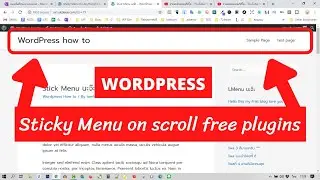 How to Sticky Menu Wordpress On-Scroll Plugins 2020 Free Fast setup easy to use this VIDEO TOP MENU