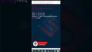 python set method intersection | python set method | python method 