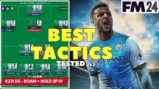 The Best Tactics on FM24 Tested - 4231 DS - ROAM + HOLD UP IV - Football Manager 2024