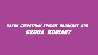 Какие секретки выбрать на Skoda Kodiaq?