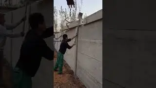Installation process of concrete board fence cap