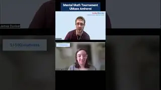 Mental math tournament: University of Massachusetts Amherst MBAs #shorts