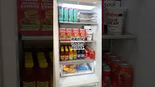 Realistic fridge restock of a tired cheer mom 😂