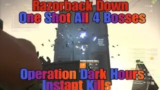 Division 2 One Shot All 4 Bosses Dark Hours Raid Speedrun