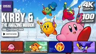 [GBA Longplay] Kirby & The Amazing Mirror | 100% Completion | No Damage | Full Game | 4K