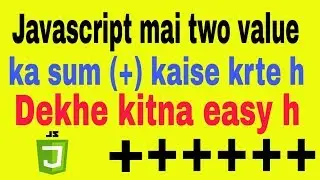 How to sum two value in java script | Input type | Knowledge  Web