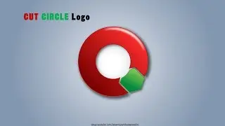20.Create CUT Circle Logo in PowerPoint|Powerpoint Presentation|Graphic Design|Free Template
