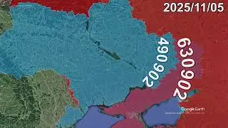 Russian Invasion of Ukraine: Every Day to May 2026 using Google Earth