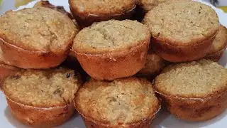 BOLINHOS DE BANANA SEM TRIGO SEM AÇÚCAR E SEM LACTOSE,  RECEITA SAUDÁVEL DE CAFÉ DA MANHÃ