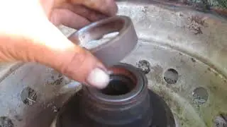 самодельная почвофреза  1.70   (работа над полевыми колесами)