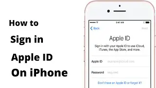 How To Sign in Apple ID On iPhone ||| Easy Method |