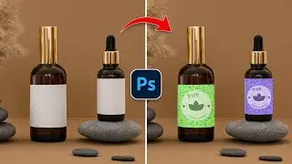 Create Mockups For Round Objects in Photoshop Tutorial  #photoshop