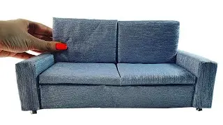 DIY Miniature ✫ Sofa ✫ Tutorial | Crafts