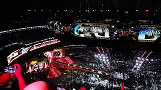 WrestleMania 39 Roman Reigns pyro celebration