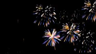 fireworks colour - green / black screen effect no copyright
