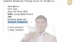 Complete Selenium Automation Testing Online Course at Felight