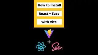 How to install ReactJs and Sass with Vite | 