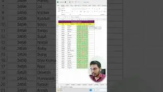 countif formula in excel | attendance count formula in #excel #shorts #exceltips