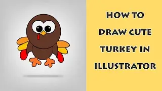 How to draw a cute turkey in illustrator cs6 part 2