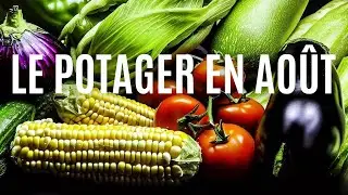 4 TRUCS À FAIRE AU POTAGER EN AOÛT (Récoltes, semis, plantation et entretien)