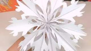 Cómo realizar un hermoso Copo de Nieve ❄️ de papel 3D