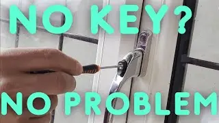 how to open a locked window handle without the key