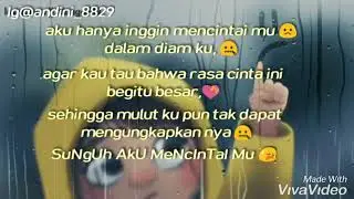 Mencintai seseorang dalam diam 
@andini permata sari