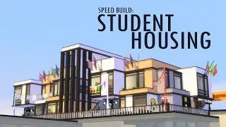 STUDENT HOUSING - The Sims 4 Discover University | Speed Build