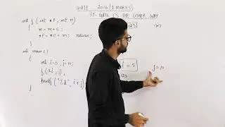 Gate 2016 pyq C Programming | The value printed by the following program is void f(int* p, int m){..