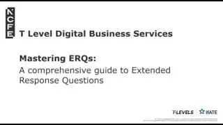 T level DBS Mastering ERQs: A comprehensive guide to Extended Response Questions