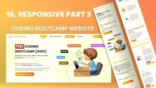 16. Responsive For Smaller Devices | Coding Bootcamp Website | Allustrode #webdevelopment #webdev
