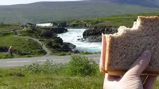 Rivers and roads in Iceland