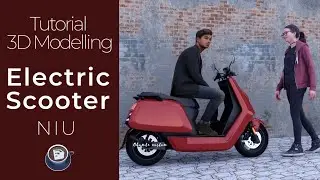 Niu Electric Scooter Modeling in Sketchup | Tutorial
