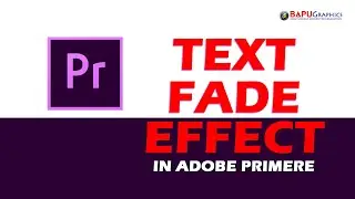 How to create Fade Text Effects in Adobe Premiere in just 2 Minutes