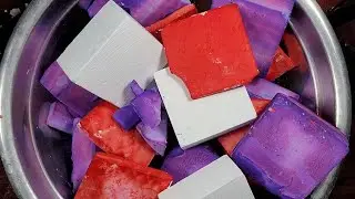 VIOLET AND RED GYM CHALK CRUMBLE ASMR