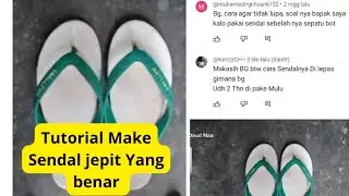 Reaction: Tutorial memakai Sendal jepit (Swallo)😭🤣💩🤣