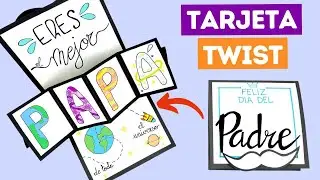 Tarjeta twist pop up para el día del padre ¡Fácil!