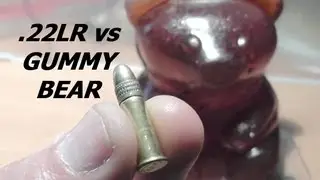 Giant Gummy Bear -Can it stop a .22LR Bullet?