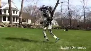 Робот Boston Dynamics вышел на пробежку