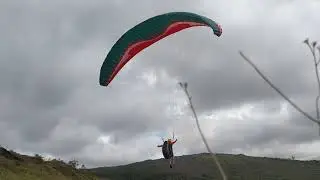 Decolagem Morrinho. Parapente. treino