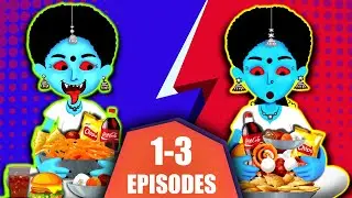 Foodie Ghosts - Parts 1 to 3 | తిండి పిచ్చి దెయ్యాలు | Telugu Ghost Stories | Telugu Kathalu | Funny