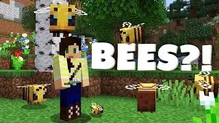 Adorable BEES Are New in Minecraft 1.15! 🐝