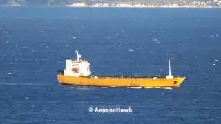 Russian RoRo Alexandr Tkachenko loaded with military vehicles en route to Syria.