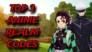*NEW* TOP 3 BEST ANIME REALM CODES FOR MINECRAFT BEDROCK EDITION! 1.20+