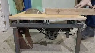 Циркулярка из стиралки автомат.Пилю дуб 50мм